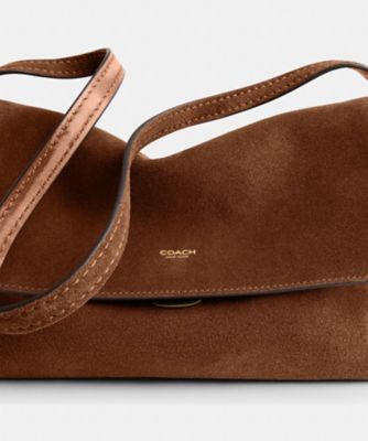 コーチ CDS59 チェルシー ショルダーバッグ スエード レザー ロゴ 茶 公式】COACH – コーチ | チェルシー ショルダー バッグ 36
